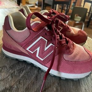 Red New Balance Kids Trainers